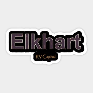 Elkhart Grunge Text Sticker